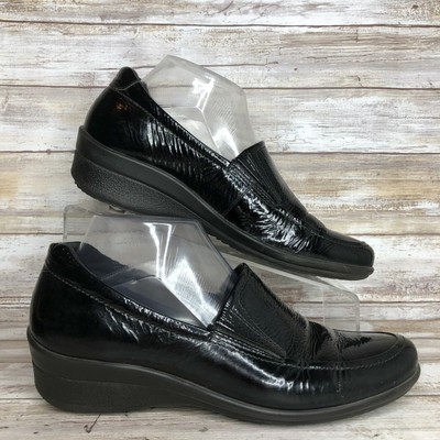 ecco moc womens black