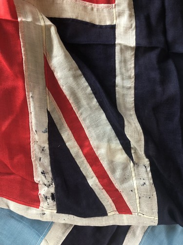 Large Vintage RAF British Civil Aviation Ensign Flag 1931-57 9ft x 4’3” Sewn - Picture 8 of 13