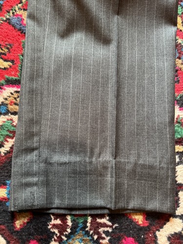 Brooks Brothers Custom Tailored Grey Sack Suit 3/2 Pinstripe 38S Chalk Stripe - Picture 23 of 24