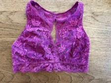 SOMA Orchid Daze Purple SMALL Embraceable Signature Lace Bralette Unlined NEW 