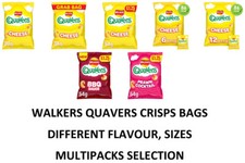 WALKERS Quavers Crisps Choose Different Flavours, Sizes Multipacks Selection