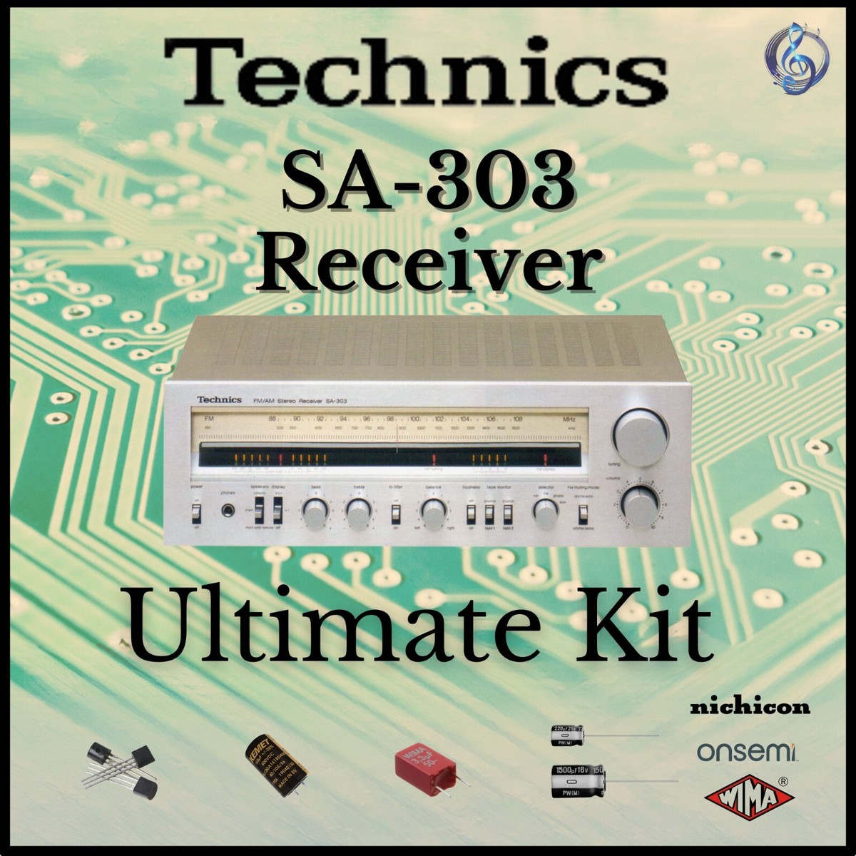 Technics STEREO SYNTHESIZER 【まとめ】 Technics SA-303 Receiver Ultimate Upgrade Kit Genuine Parts