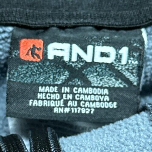 And 1 Sweatpants Men's Small Gray Cargo Zippered Joggers Drawstring Active Sport - Picture 8 of 11