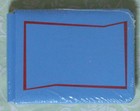 Creative Memories 5x7 Blue Jazzy Sentiments Scrapbook Album with Red Foil Trim
