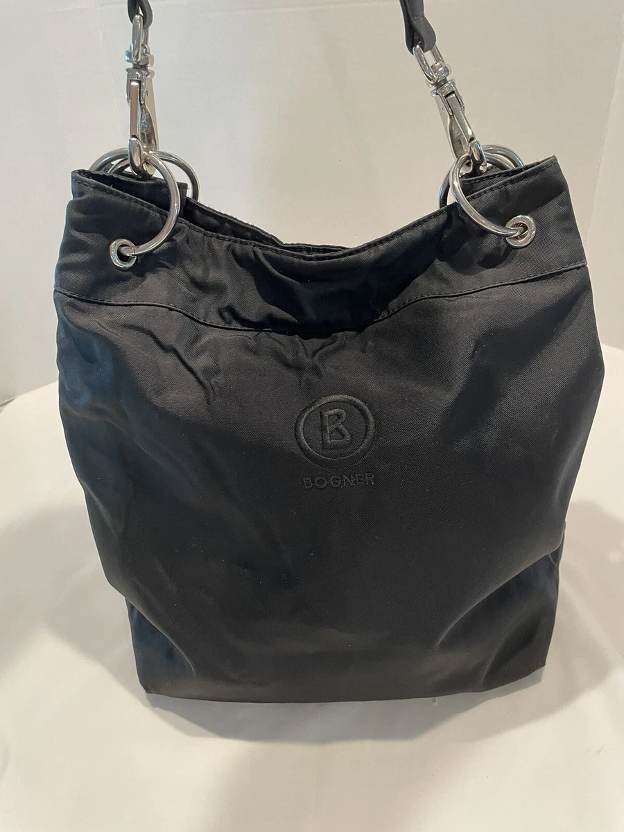 Bogner Handmade Handbag Shoulder Hobo Tote Purse Black Key Hook Water Resistant