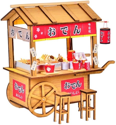 Miniature Dollhouse Handmade Kit Set Total 7 Types LED Light moin moin JAPAN NEW - Picture 67 of 75