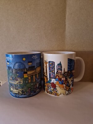 2  Kaffee tassen motiv Berlin  Hersteller BBB ,  Bodybär...Souvenir 