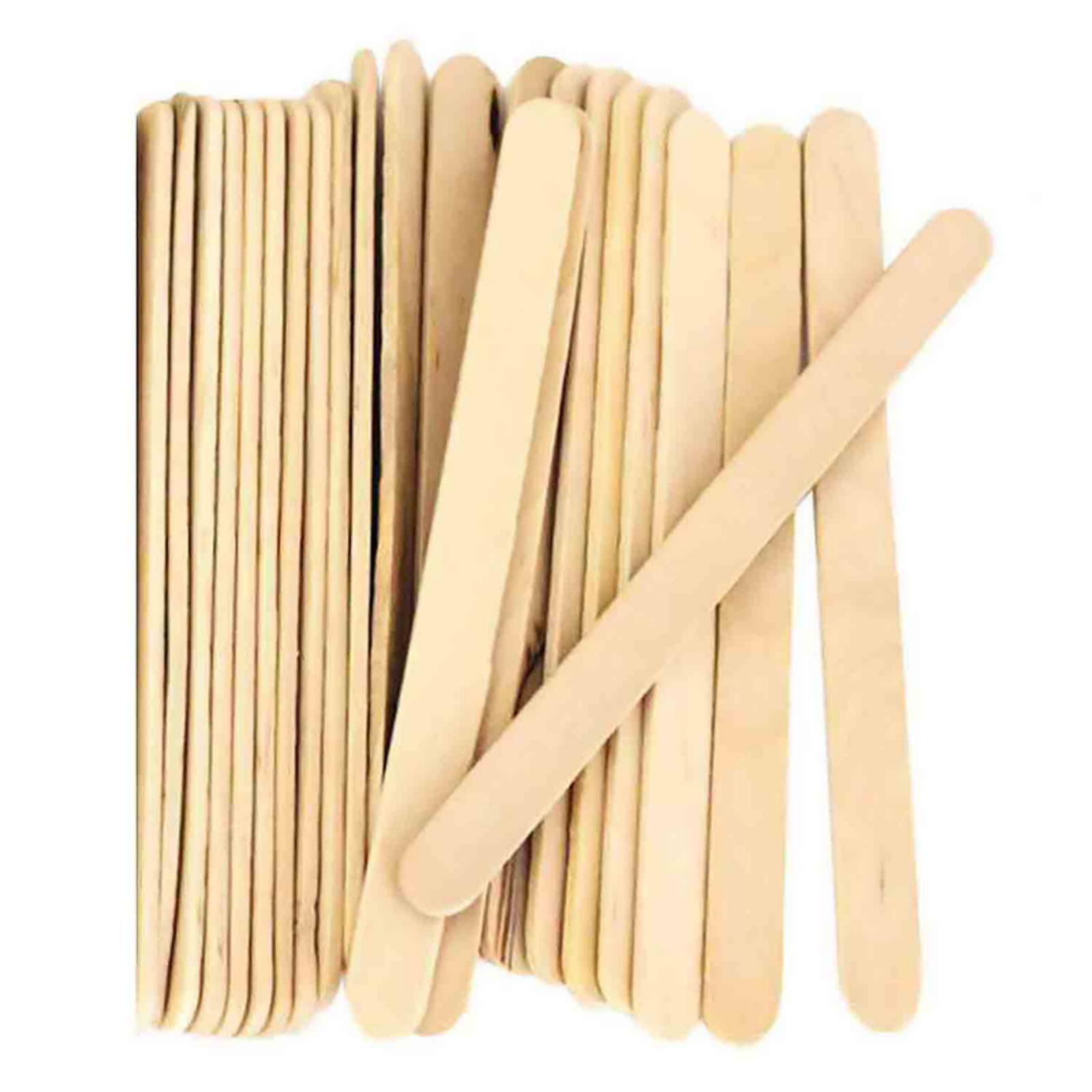 Supplika 6 Inch Wooden Multi-Purpose Popsicle Sticks,Craft, Ice Cream, Waxing