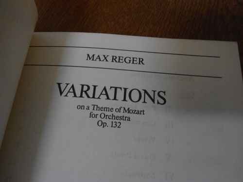 MAX REGER Orchestra Variations Theme of MOZART Op.132 - Edition Eulenburg Score - Picture 7 of 19