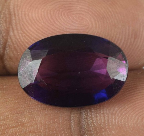Lila blaue Boysenbeere Saphir 13,25 ct natürlicher ovaler Edelstein zertifiziert C5239 - Bild 3 von 9