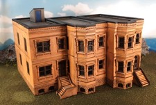 New York City Brownstone Facade Three Pack Ho...