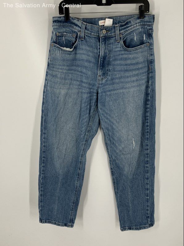 Lucky Brand Womens Blue Medium Wash Coin Pocket Denim Straight Jeans Size 10/30