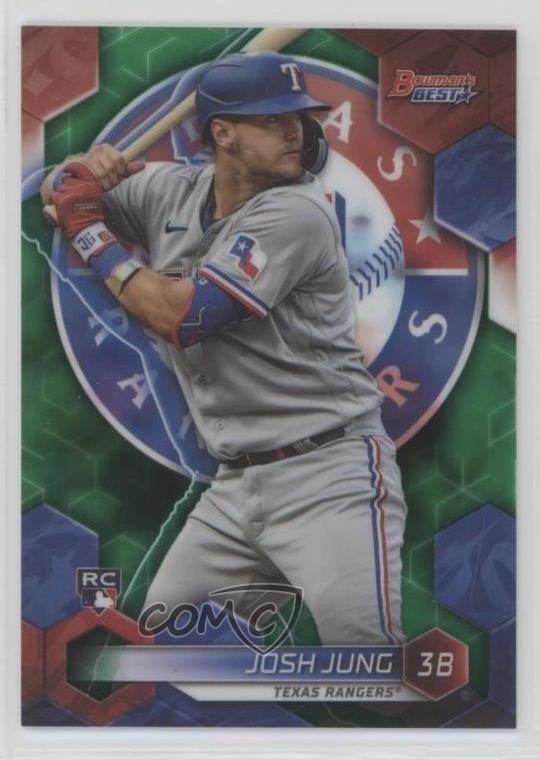 2023 Bowman's Best Green Refractor 81/99 Josh Jung #60 nd3