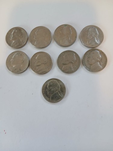 United State 5 Cents Coins (9 In Total) - Picture 5 of 5