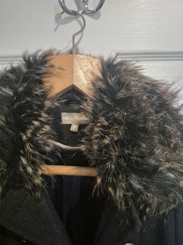 Cappotto DONNA cappotto formale cappotto elegante taglia 10 blu navy M&Co - Foto 3 di 5