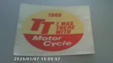 ISLE OF MAN TT 1968 MOTOR CYCLE MAGAZINE ORIGINAL WATER TRANSFER