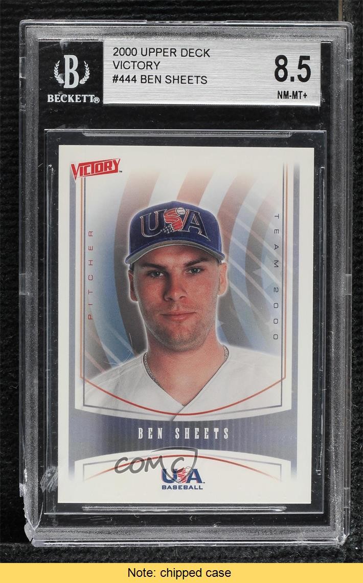 2000 Upper Deck Victory Team 2000 Ben Sheets #444 BGS 8.5 Rookie RC READ 2p6