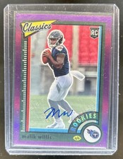 2022 Classics Malik Willis Premium Significant Signatures RC Purple Auto #/25