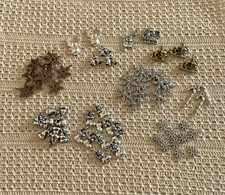 Lot 63 Christmas Charms Pendants Snowflakes Bells Stocking Santa Hat
