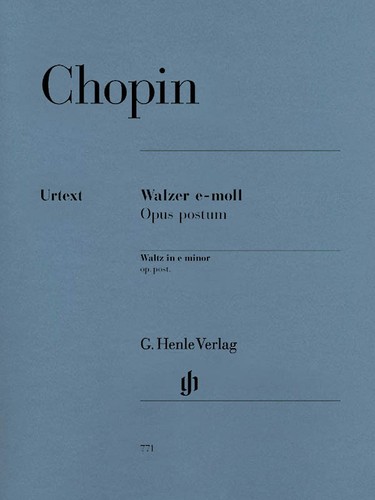 Chopin Waltz in E Minor Op Post for Piano Solo Henle Urtext Sheet Music Book - 第 1/1 張圖片