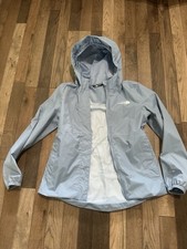 The North Face Hyvent Girls Rain Coat Jacket Size L Youth 12 Sky Blue New