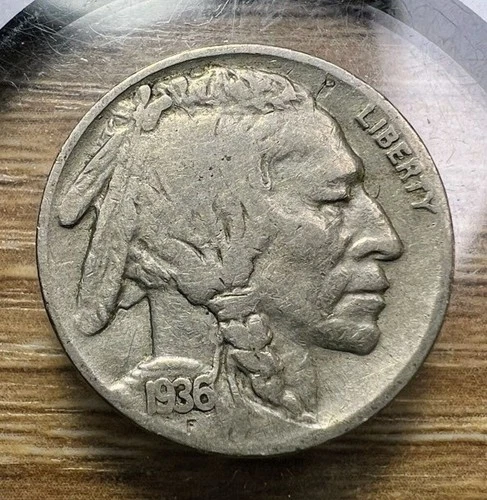 1936-S Buffalo Nickel - Actual Coin Shown - Free Shipping & Tracking INV#56