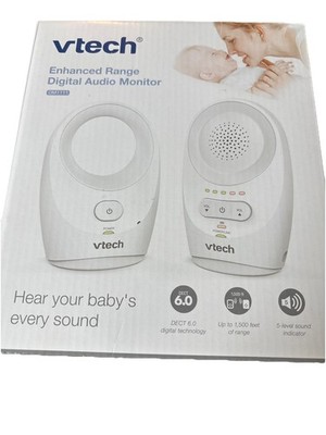 NEW VTech  DM1111 Enhanced Digital Audio Baby Monitor - White NIB