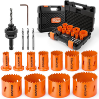 Bimetall-LochsäGen-Set,19-64 Mm(17-Tlg) LochsäGe Set Mit Bohrer,Ein Dorn Passt F