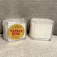 BUY 1 or MORE Crafter's Pride Acrylic Napkin Ring Weave Inserts Cross Stitch