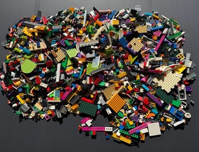 7.3 LB Bulk LEGO Brick Lot Mixed Parts Pieces Plates Wheels Builder Collection
