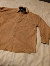 Jesse James Jacket Mens XL Canvas West Coast Chopper Lined Workwear Marks Paint