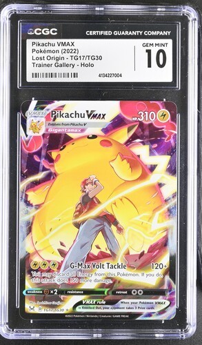 Pikachu VMAX graded CGC 10 for sale on eBay