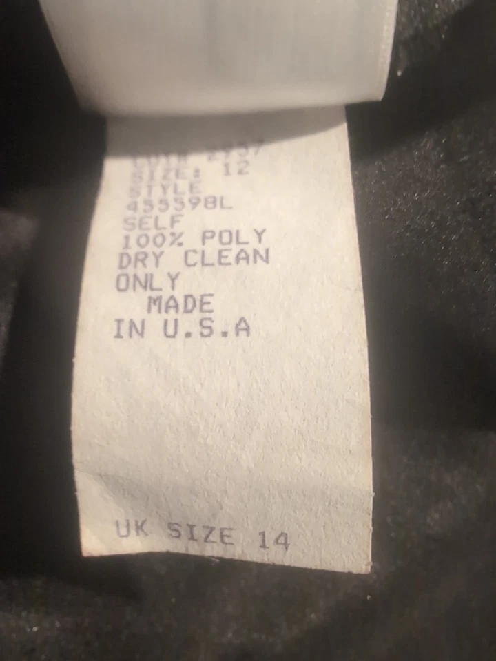 Tadashi Black Satin Maxi Skirt Size US 12 Formal Long Evening Cocktail HOCO Prom - Image 4 of 4