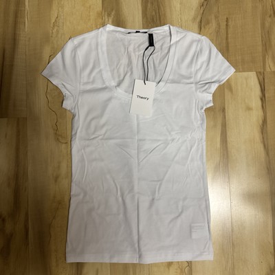 Theory Juin 2 White Size S New With Tags