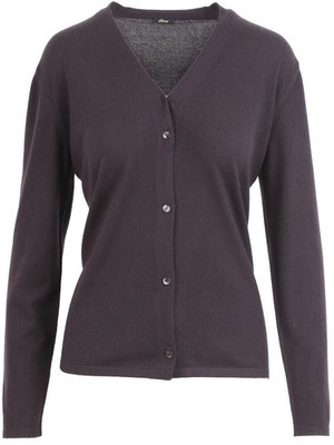 Brioni Damen Strickjacke Cardigan V-Ausschnitt 100% Kaschmit Größe 40 Italy 46