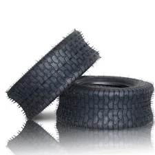 Two 16x6.50-8 16x6.5-8 16x6.5x8 Lawn Mower Tractor Turf Tires 4 Ply Rated
