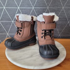 Cat Jack Kids Thermolite Journey Insulated Lined Waterproof Snow Boots Brown