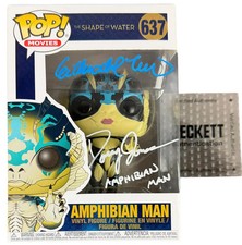 Guillermo del Toro & Doug Jones signed Funko Pop Shape of Water Beckett