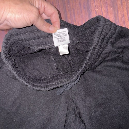 VS PINK Joggers Womens Medium Sweatpants Victoria’s Secret Black Wide Leg Logo - Picture 21 of 24