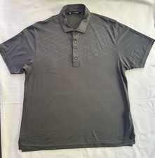 Travis Matthew Men’s Short Sleeve Polo Golf Shirt XL Gray Made In USA