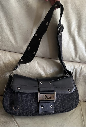 Vintage Christian Dior Street Chic Trotter Monogram Schultertasche Made In Italy
