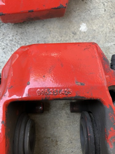 00-04 PORSCHE BOXSTER S 986 3.2L FRONT AND BACK BREMBO BRAKE CALIPER RED SET - Picture 6 of 16