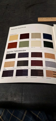 1984 Genuine Mercedes Benz Dealer Paint Chip Color Guide 380 SL 500 SEL SEC - Picture 6 of 13