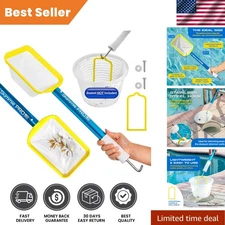 Stainless Steel 22.5” Pool Skimmer: Lightweight with Fine Mesh for Perfect Pools