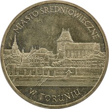 Poland - 2 Zlote - 2007 MW - AUnc - Medieval Town of Torun