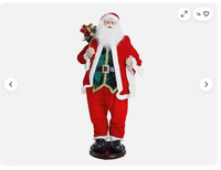 Prestige 5ft Animated Musical Santa - Christmas Themed Decoration - Holidays