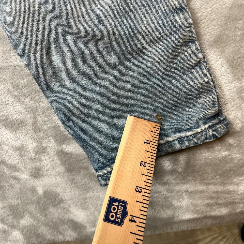 KDNK Jeans Distressed Light Wash Slim Fit Zipper Ankle Denim Pants Mens 38 - Image 3 of 4