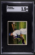 1950 Bowman - Duke Snider #77 SGC 1.5 Brooklyn Dodgers HOF Legend