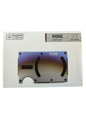 Ridge Wallet MagSafe Burnt Titanium RFID Blocking Minimalist - Brand New