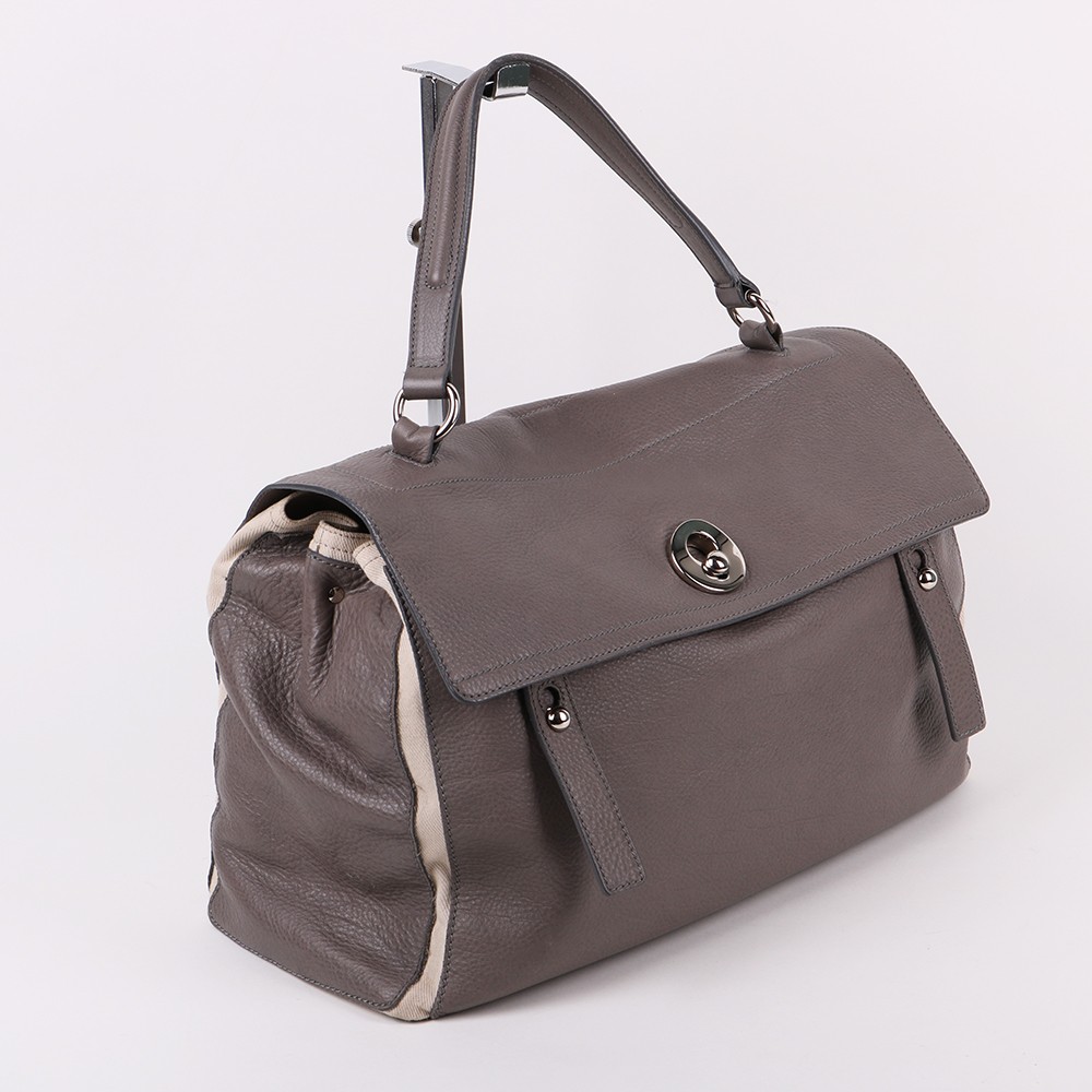 Borsa Saint Laurent M 2 manico superiore grigia 229563 64547431